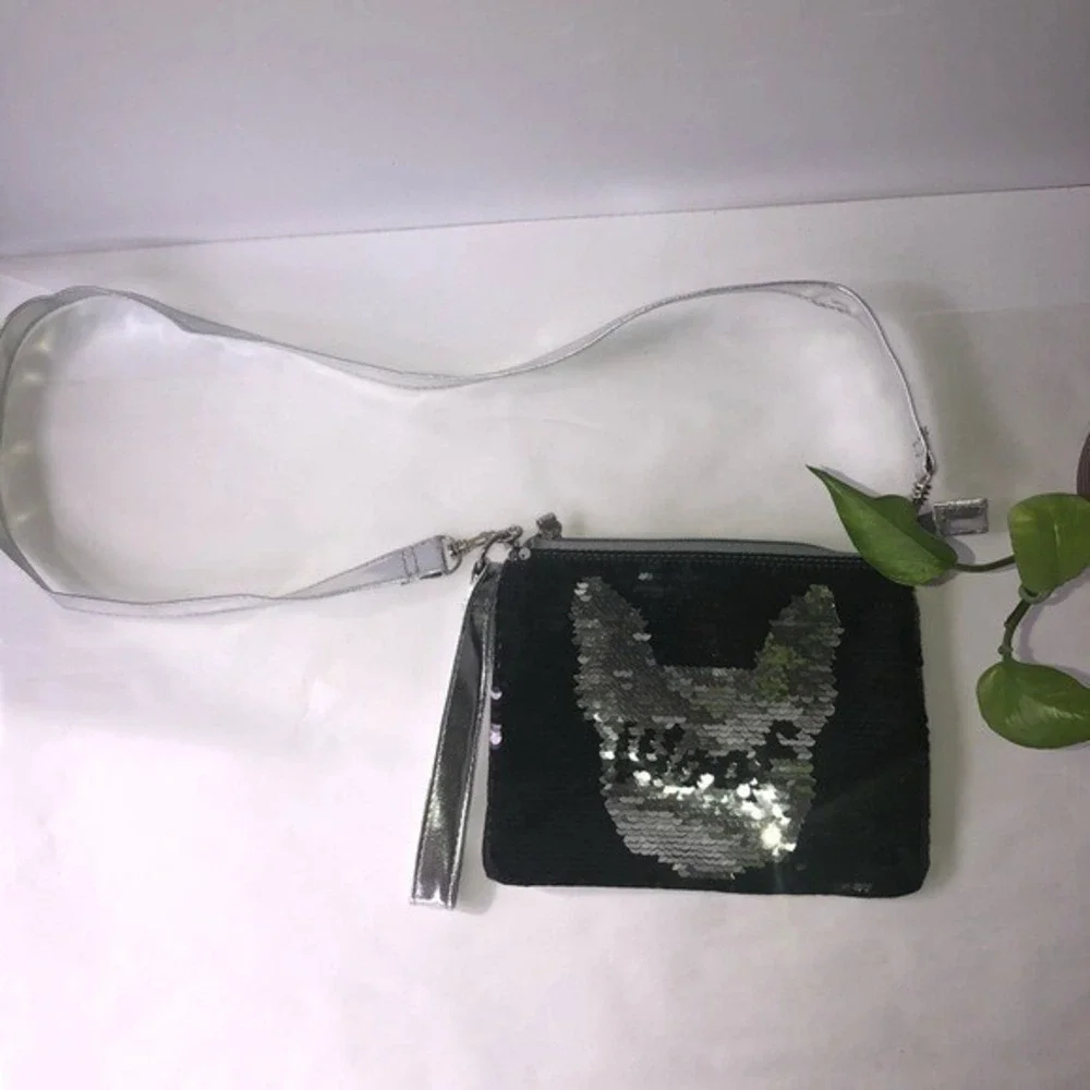 Kids' Flip‎ Sequin Handbag - Woof - Black/ Silver